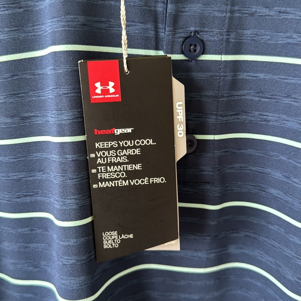 Under Armour NWT Golf Shirt Polo Sleepy Hollow Country Club Logo Fox X-Large - Picture 9 of 12